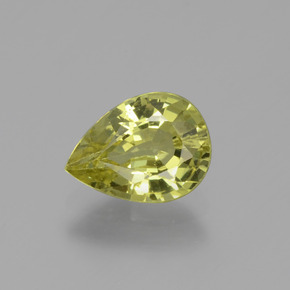 Granada do mali ouro natural 1,04ct, formato de pêra, VS