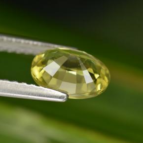 Granada do mali verde natural 1,25ct, corte oval, VS