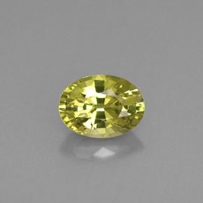 Granada do mali verde amarelado natural 1,03ct, corte oval, VS