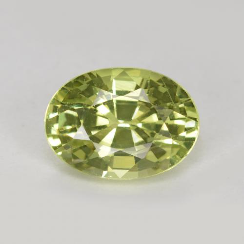 Granada do mali verde natural 1,10ct, corte oval, VS