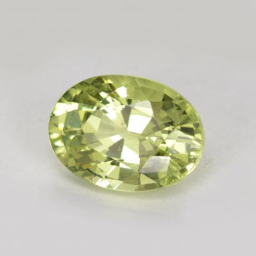 Granada do mali verde natural 1,10ct, corte oval, VS