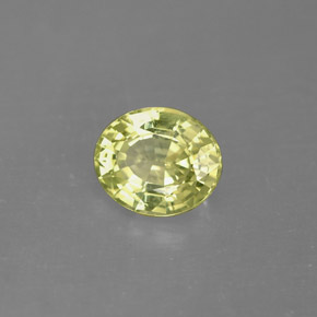 Granada do mali verde natural 1,27ct, corte oval, VVS-VS