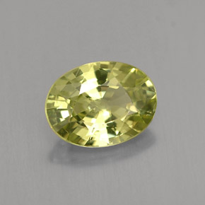 Granada do mali verde natural 1,34ct, corte oval, VS