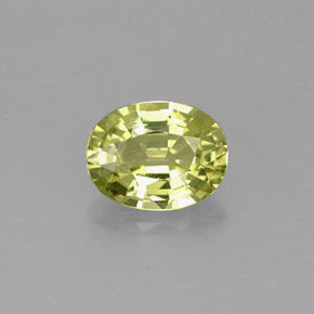 Granada do mali verde natural 1,23ct, corte oval, VVS-VS