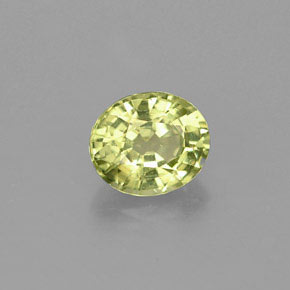 Granada do mali verde natural 1,24ct, corte oval, VVS-VS