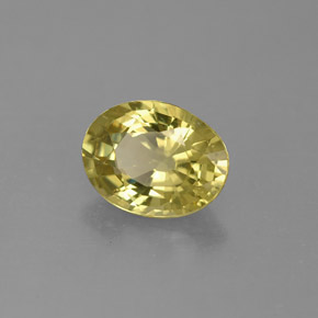 Granada do mali verde natural 1,45ct, corte oval, VVS-VS