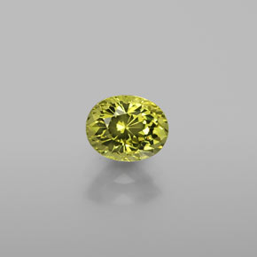 Granada do mali verde natural 1,11ct, corte oval, VVS-VS