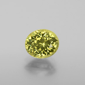 Granada do mali verde natural 1,38ct, corte oval, VVS-VS