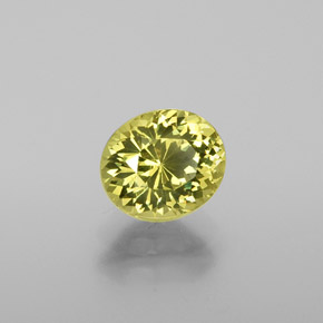 Granada do mali verde natural 1,38ct, corte oval, VVS-VS