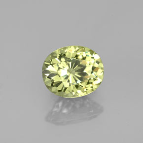 Granada do mali verde natural 1,23ct, corte oval, VVS-VS