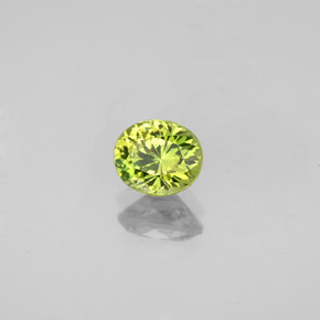 Granada do mali verde natural 0,79ct, corte oval, VS