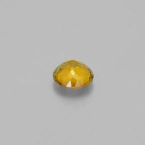 Pequena Garnet Amarelo esverdeado Natural 0.51ct, Corte Redondo, VS