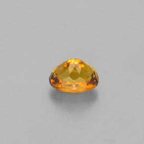 Pequena Garnet Amarelo esverdeado Natural 0.59ct, Corte Oval, VS