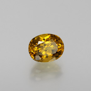 Granada do Mali Amarelo esverdeado Natural 1,35ct, Corte Oval, VVS