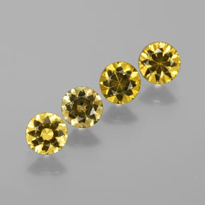 Pedras preciosas de Pequena Garnet Verde Dourado natural de  ct, Corte Redondo, VVS