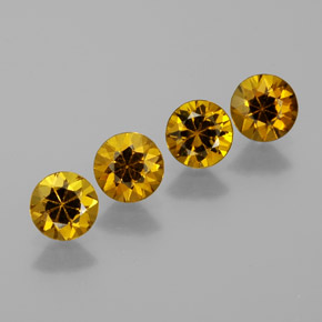 Pedras preciosas de Pequena Garnet Dourado Esverdeado natural de  ct, Corte Redondo, VVS
