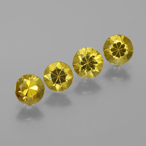 Pedras preciosas de Granada do Mali Verde Dourado natural de  ct, Corte Redondo, VVS