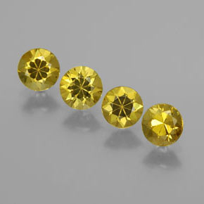 Pedras preciosas de Granada do Mali Verde Dourado natural de  ct, Corte Redondo, VVS