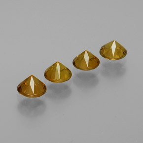 Pedras preciosas de Pequena Garnet Dourado Esverdeado natural de  ct, Corte Redondo, VVS