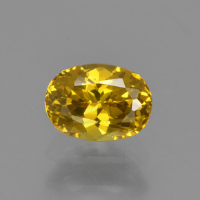 Granada do mali dourado esverdeado natural 0,48ct, corte oval, VS