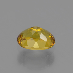 Granada do mali dourado esverdeado natural 0,48ct, corte oval, VS