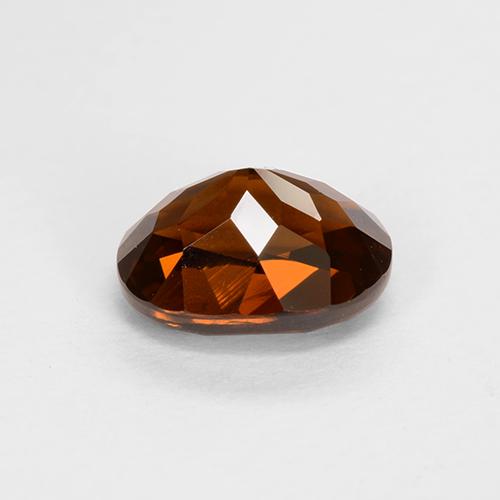 Granada do Mali Laranja Avermelhado Profundo Natural 1,65ct, Corte Oval, VVS-VS