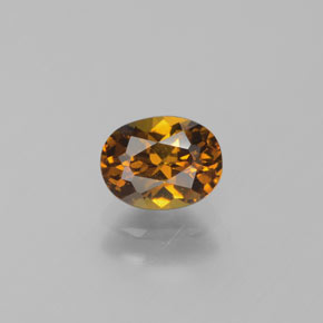 Granada do Mali Marrom Caramelo Natural 1,11ct, Corte Oval, VVS-VS