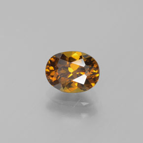 Granada do Mali Marrom Caramelo Natural 1,11ct, Corte Oval, VVS-VS