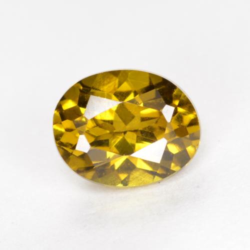 Pequena Garnet Dourado acastanhado Natural 1.00ct, Corte Oval, VVS-VS