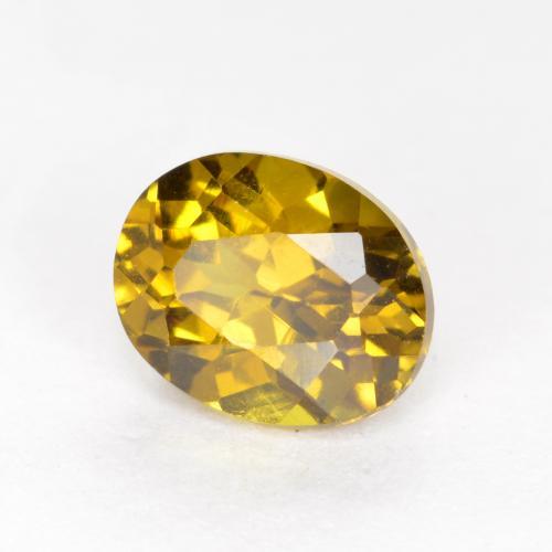 Pequena Garnet Dourado acastanhado Natural 1.00ct, Corte Oval, VVS-VS