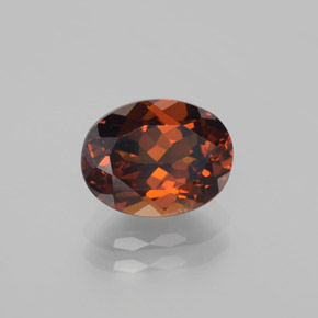 Pequena Garnet Marrom Laranja Natural 2.66ct, Corte Oval, VS