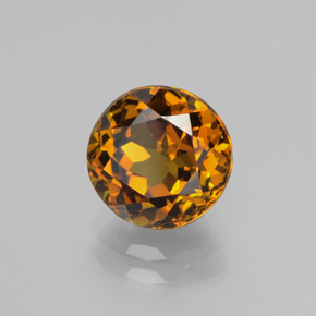Pequena Garnet Dourado Esverdeado Natural 2.59ct, Redondo, VVS-VS