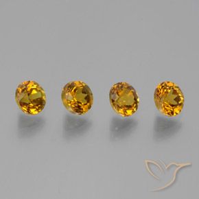 Pedras preciosas de Pequena Garnet Laranja Médio natural de 2.58 ct, Redondo, VVS