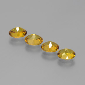 Pedras preciosas de Pequena Garnet Castanho Dourado Esverdeado natural de 2.94 ct, Corte Oval, VS