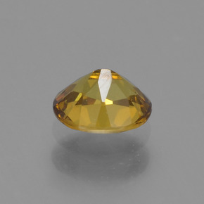 Pequena Garnet Dourado Esverdeado Natural 0.54ct, Corte Oval, VVS
