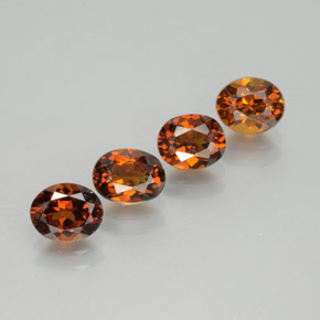 Pedras preciosas de Pequena Garnet Marrom Laranja natural de  ct, Corte Oval, VVS-VS