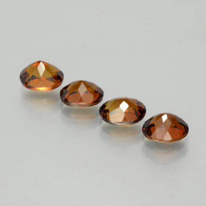 Pedras preciosas de Pequena Garnet Marrom Laranja natural de  ct, Corte Oval, VVS-VS
