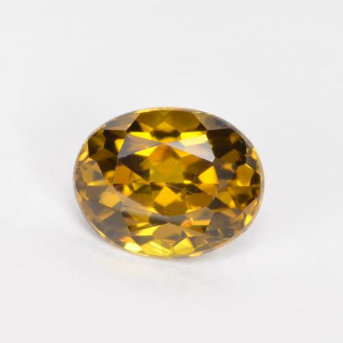 Pequena Garnet Marrom Caramelo Natural 0.81ct, Corte Oval, VS