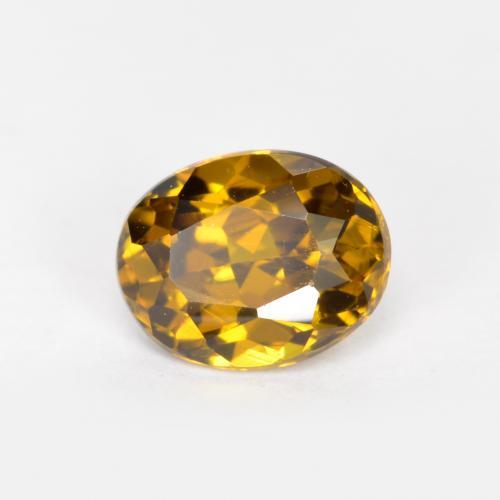 Pequena Garnet Marrom Caramelo Natural 0.81ct, Corte Oval, VS