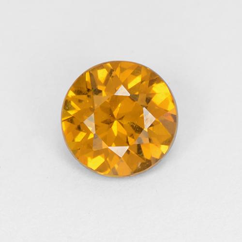 Granada do mali dourado natural 0,76ct, corte redondo, VS