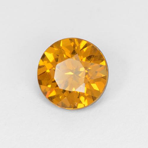 Granada do mali dourado natural 0,76ct, corte redondo, VS