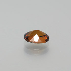 Pequena Garnet Marrom Laranja Natural 0.87ct, Corte Oval, VVS