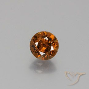 Pequena Garnet Gingerbread Marrom Natural 0.98ct, Corte Redondo, VVS-VS