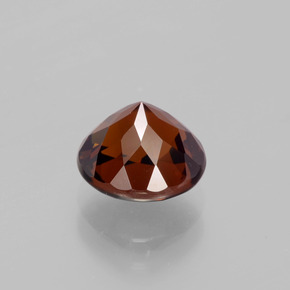 Pequena Garnet Marrom Laranja Natural 2.40ct, Corte Redondo, VVS