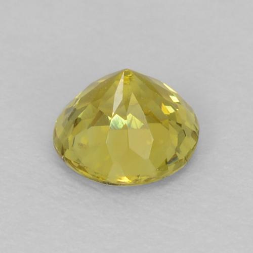 Pequena Garnet Amarelo esverdeado Natural 0.30ct, Corte Redondo, VVS-VS