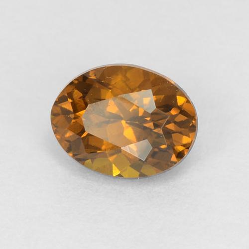 Granada do mali marrom caramelo natural 0,46ct, corte oval, VVS-VS