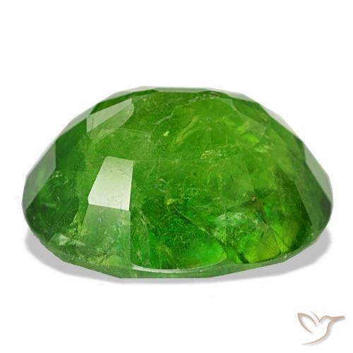 Granada do mali verde natural 17,61ct, corte oval, SI-I1