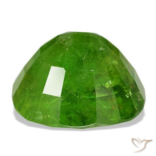 Granada do mali verde natural 19,12ct, almofada cortada, SI-I1