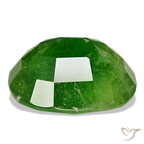 Granada do mali verde natural 15,82ct, corte oval, SI-I1
