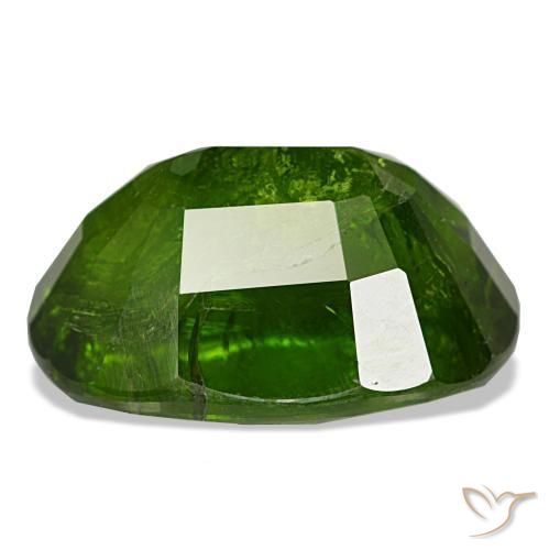 Granada do mali verde natural 11,48ct, corte oval, SI-I1